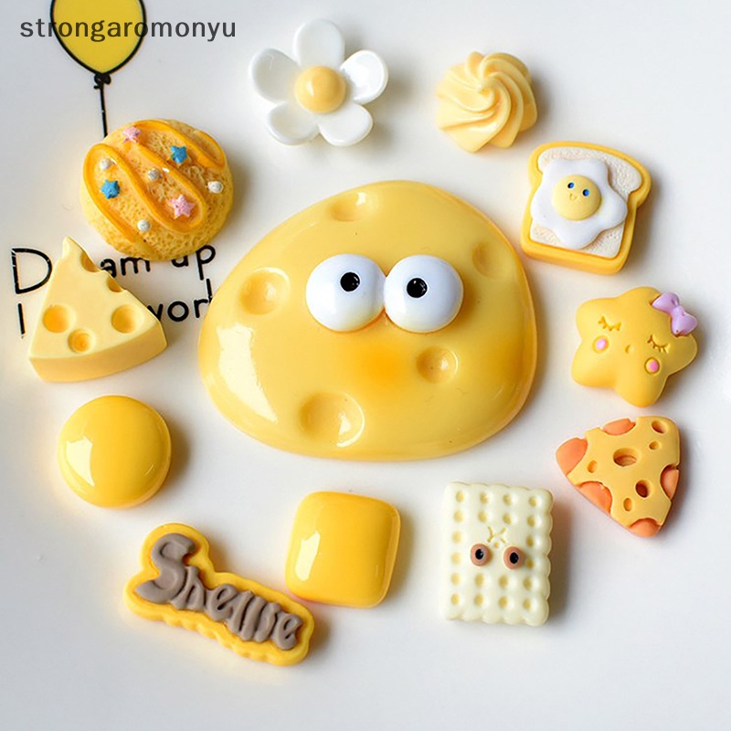 Bộ 13 Món Đồ Trang Trí Hình Phô Mai Bằng Resin Dễ Thương DIY