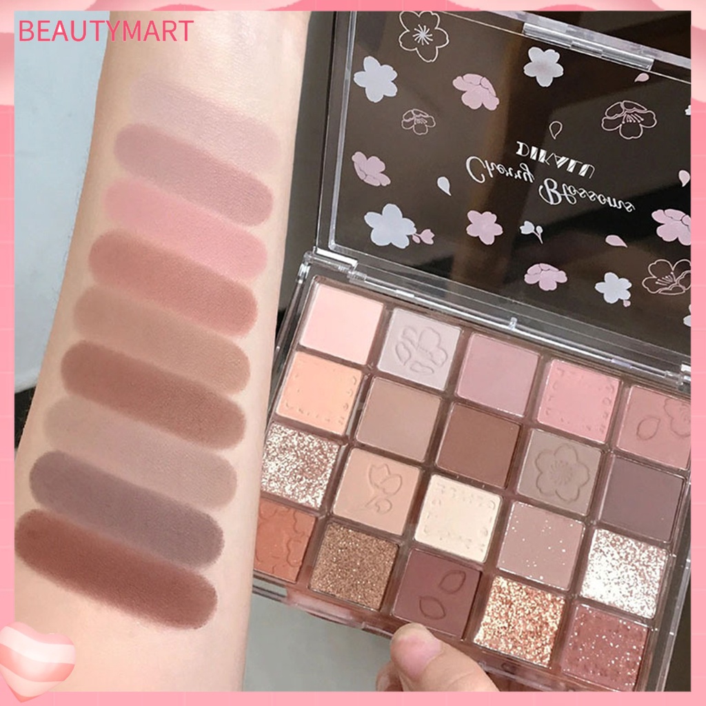 Bảng Phấn Mắt beautymart 20 Màu Sắc Lấp Lánh Kết Cấu Lụa Dễ Sử Dụng Phong Cách Hàn Quốc