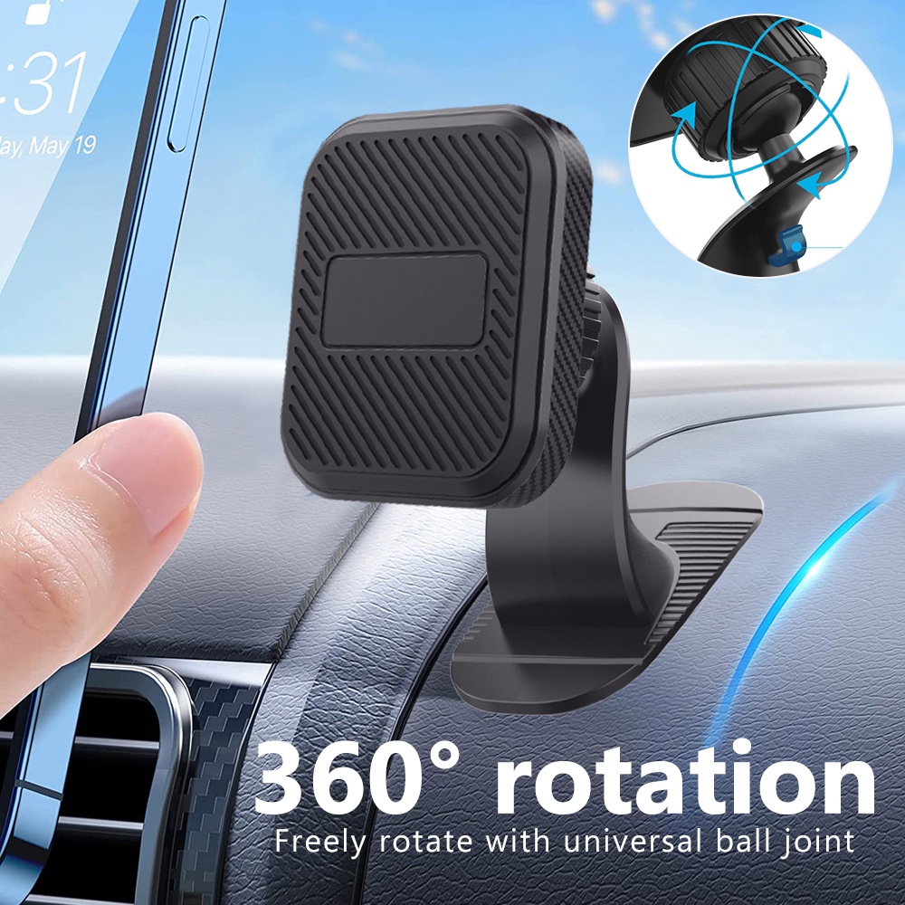 Giá Đỡ Điện Thoại Từ Tính Gắn Bảng Điều Khiển Xe Hơi Tương Thích Với Tất Cả Các Dòng Điện