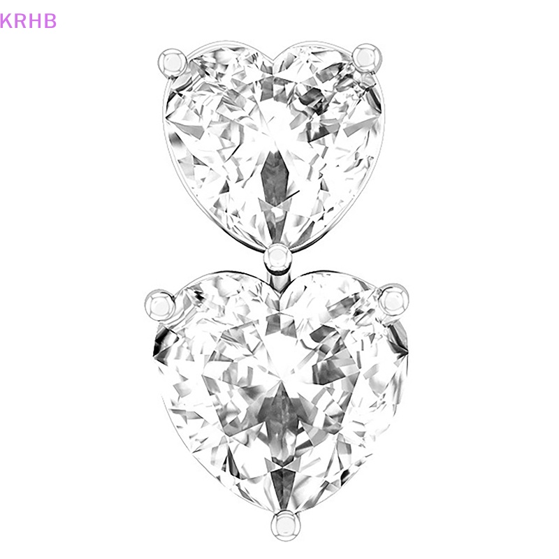 Khuyên Rốn Hình Trái Tim Đính Đá Zircon Quyến Rũ Cho Nữ Mới