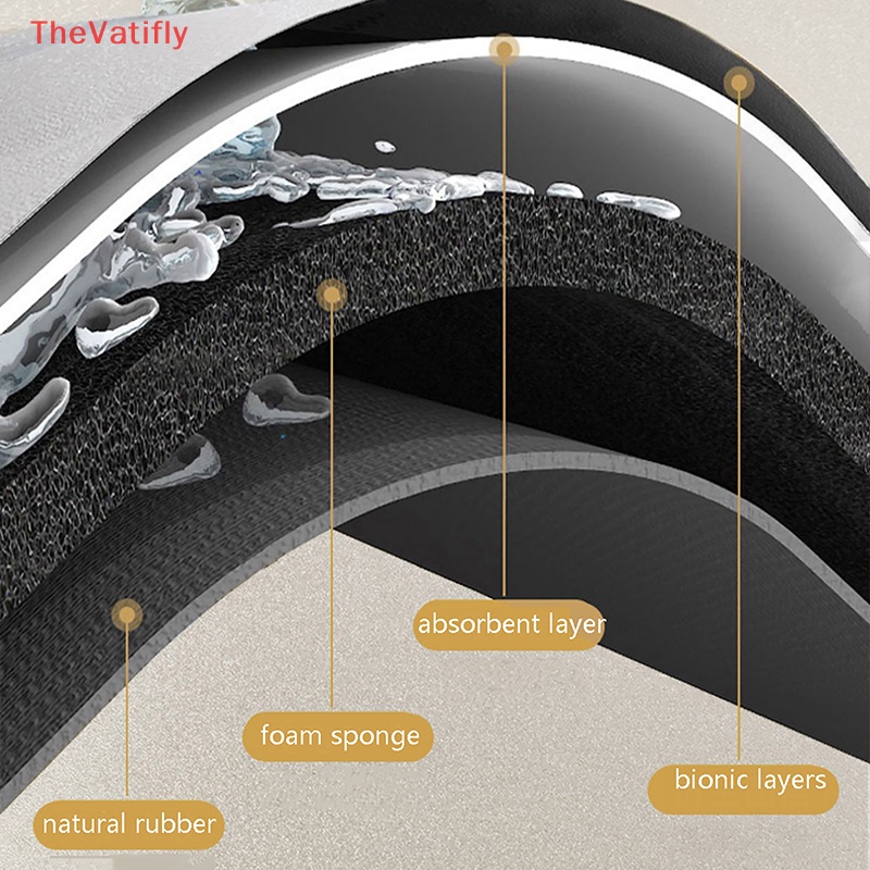 [Thevalifly] Miếng Lót Bồn Rửa Chén Thấm Hút Nước Chống Trượt Trang Trí Nhà Bếp