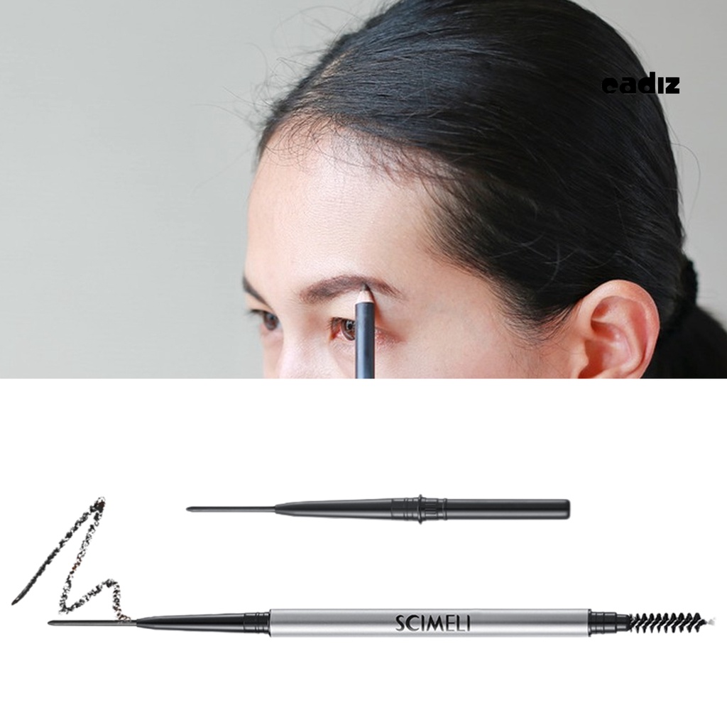 1 Bộ Bút Chì Kẻ Lông Mày 1.5mm Kèm Cọ Thay Thế Đầu Siêu Mỏng Chống Nước Chống Mồ Hôi Lâu Trôi Chuyên Nghiệp Cho Người Mới Bắt Đầu