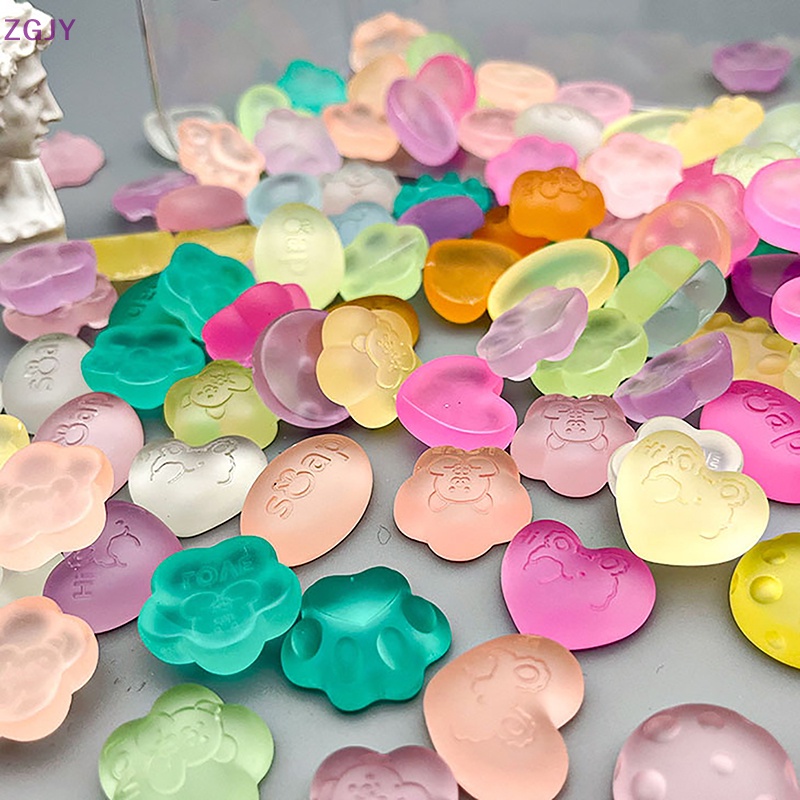 Set 10 Kẹp Tóc Mini Bằng Resin Dễ Thương DIY Mới