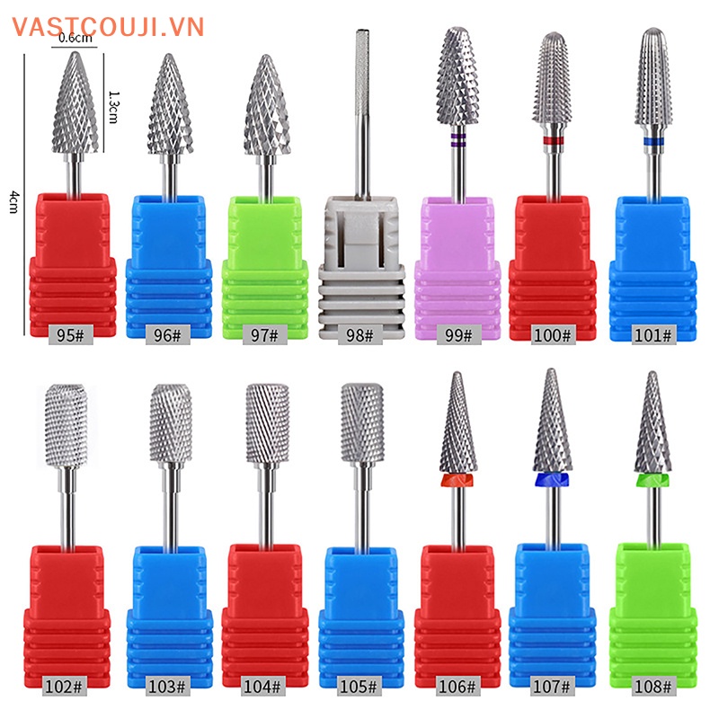 Mũi Mài Móng Tay Bằng Thép Vonfram Chuyên Dụng Cho Máy Mài Điện