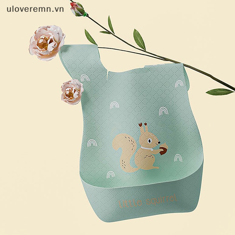 Yếm Ăn Siêu Mềm Chống Thấm Nước Có Túi Tiện Dụng Cho Bé