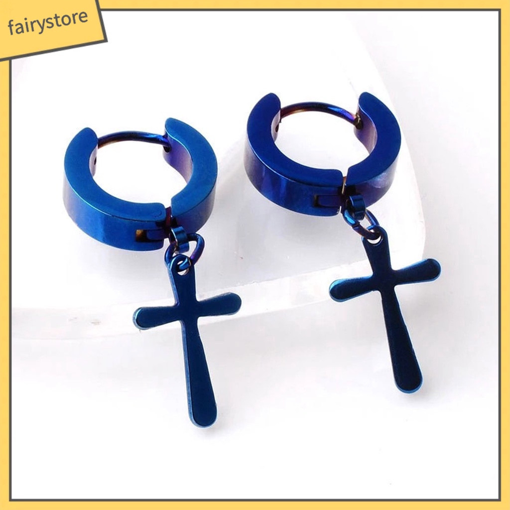 1 Khuyên Tai Vòng Lủng Lẳng Bằng Thép Không Gỉ Đơn Giản Sáng Phong Cách Hàn Quốc Cho Nam Và Nữ Mặc Hàng Ngày