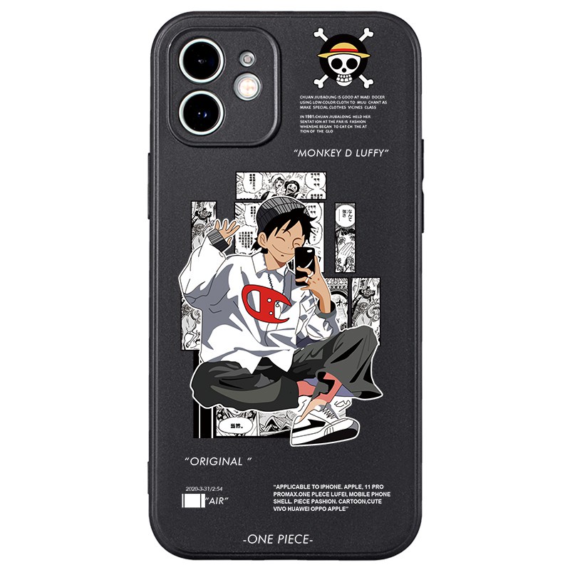 Ốp lưng IPhone  cạnh vuông One Piece BVC 6/6plus/6s/6splus/7/7plus/8/8plus/x/xr/xs/11/12/13/14/Pro/Plus/Promax BVC839