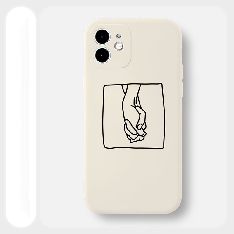 Ốp lưng  cặp đôi nắm tay cạnh vuông 6/6plus/6s/6splus/7/7plus/8/8plus/x/xr/xs/11/12/13/14/Pro/Plus/Promax BVC905