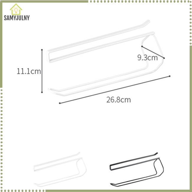 Giá Treo Khăn Giấy Cuộn Không Cần Khoan Tiện Dụng Cho Nhà Bếp / Gara