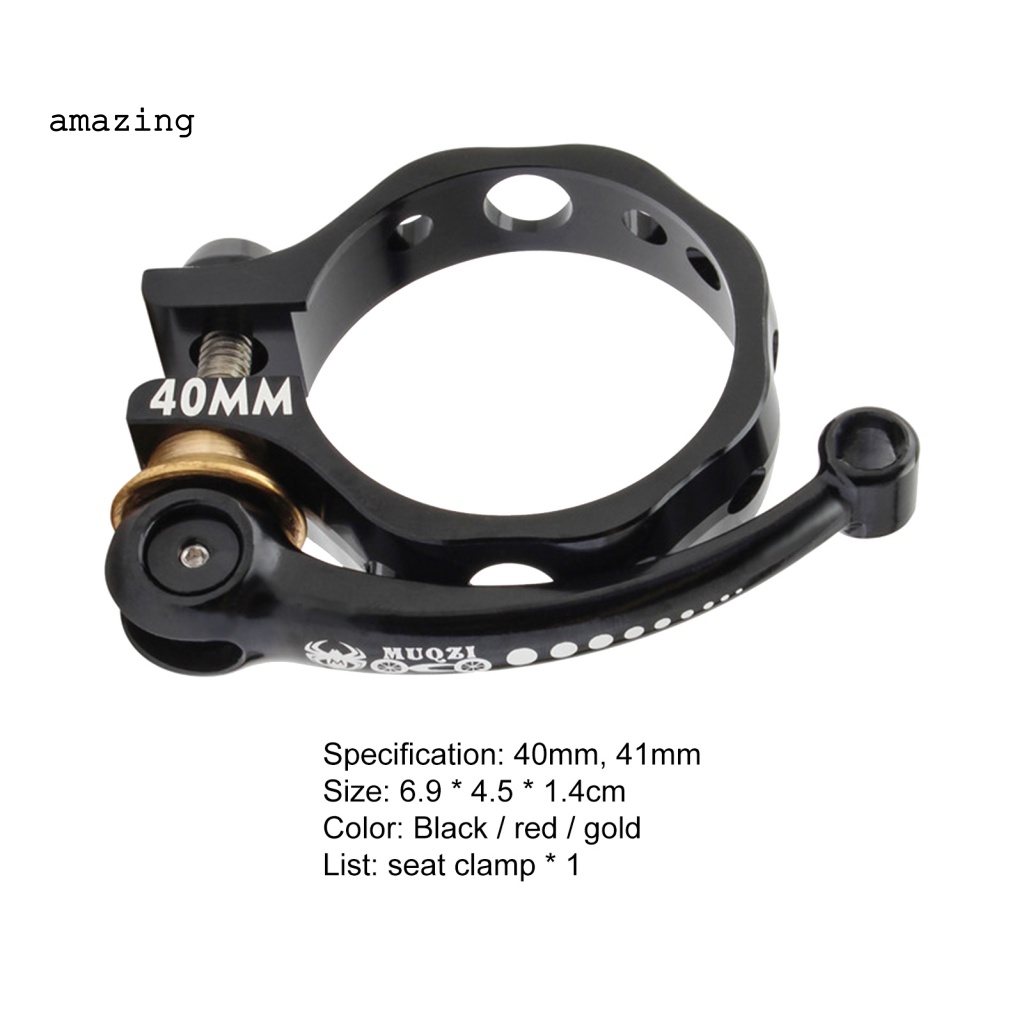 Kẹp Ống Yên Xe Đạp Tháo Lắp Nhanh Màu Trơn