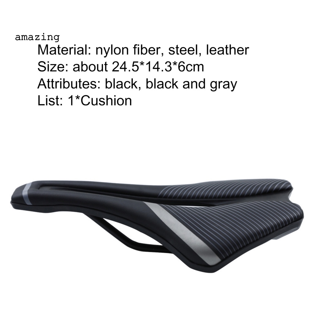 Yên Xe Đạp Leo Núi MTB Giả Da In Họa Tiết Kẻ Sọc