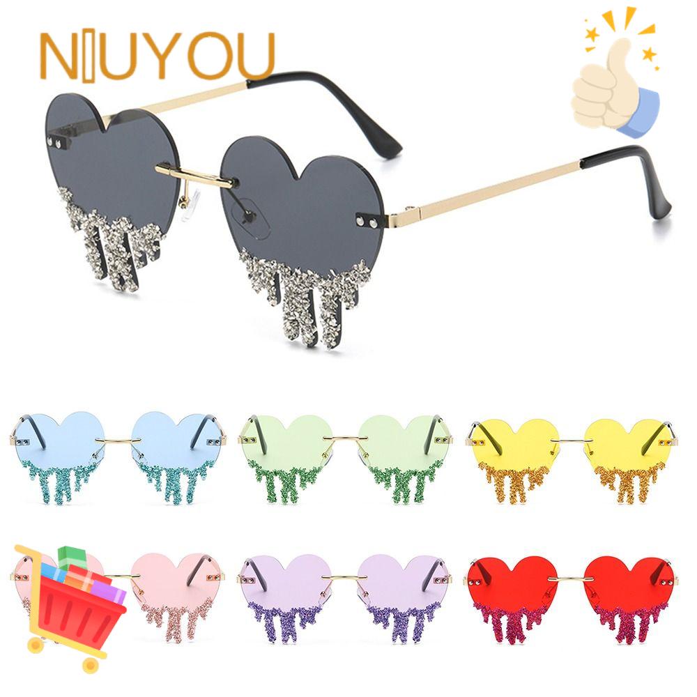 Kính Mát Gọng Trái Tim Phong Cách Halloween Thời Trang Cho Nữ
