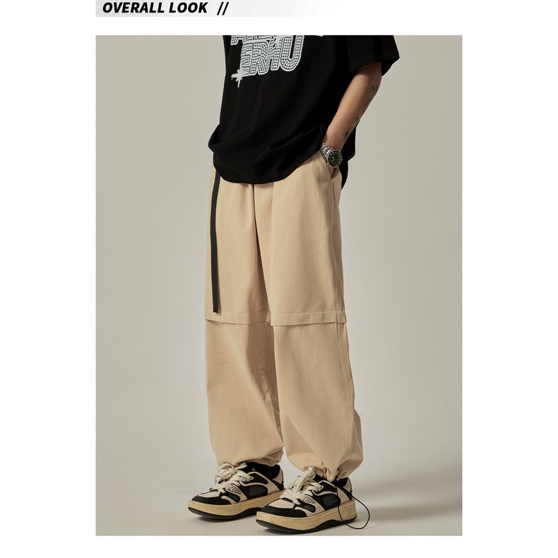 Quần Dài Ống Rộng Phong Cách Retro Thời Trang Cho Nam