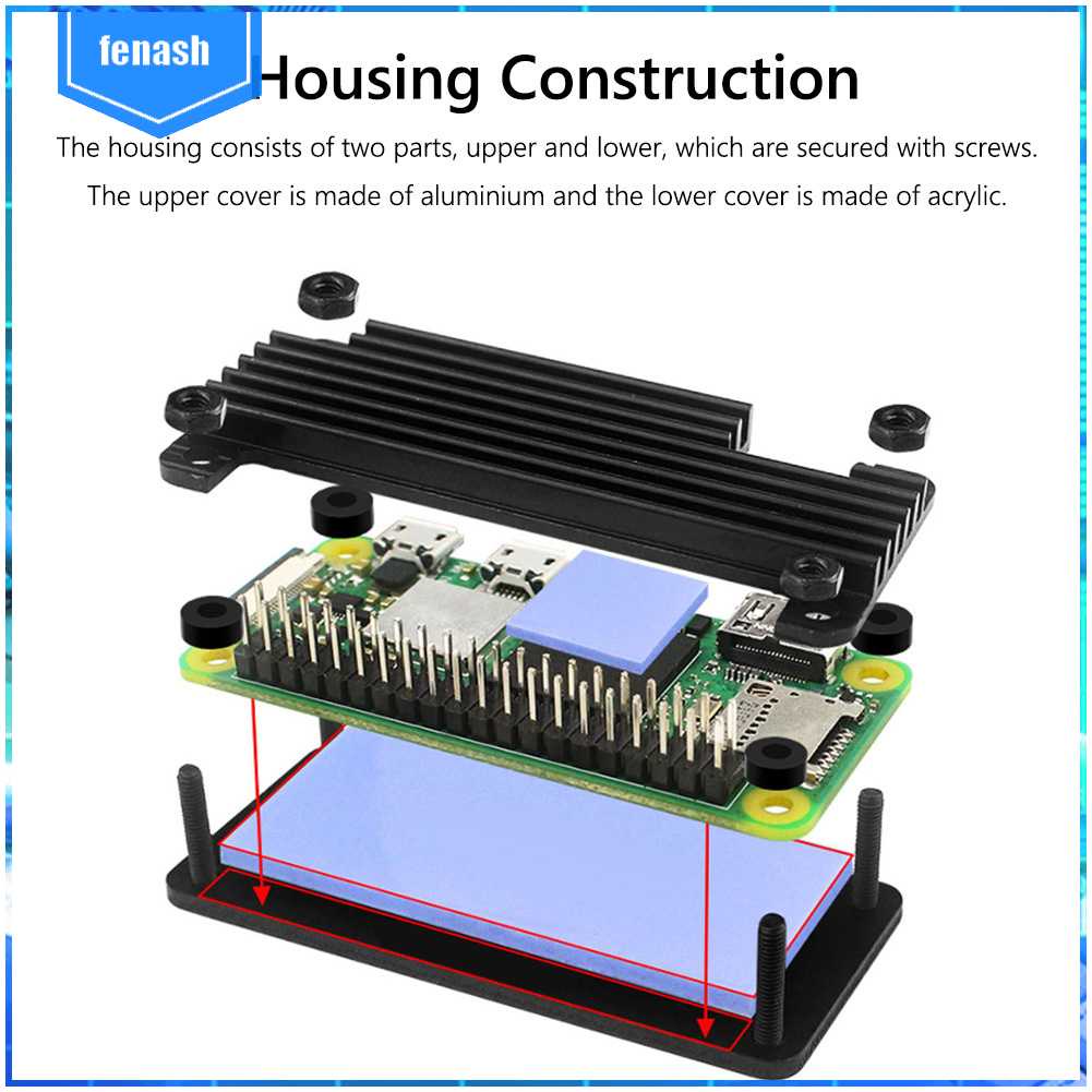 Vỏ Bảo Vệ Cho Raspberry Pi Zero / Zero W / Zero 2W #Gi [fenash.vn]