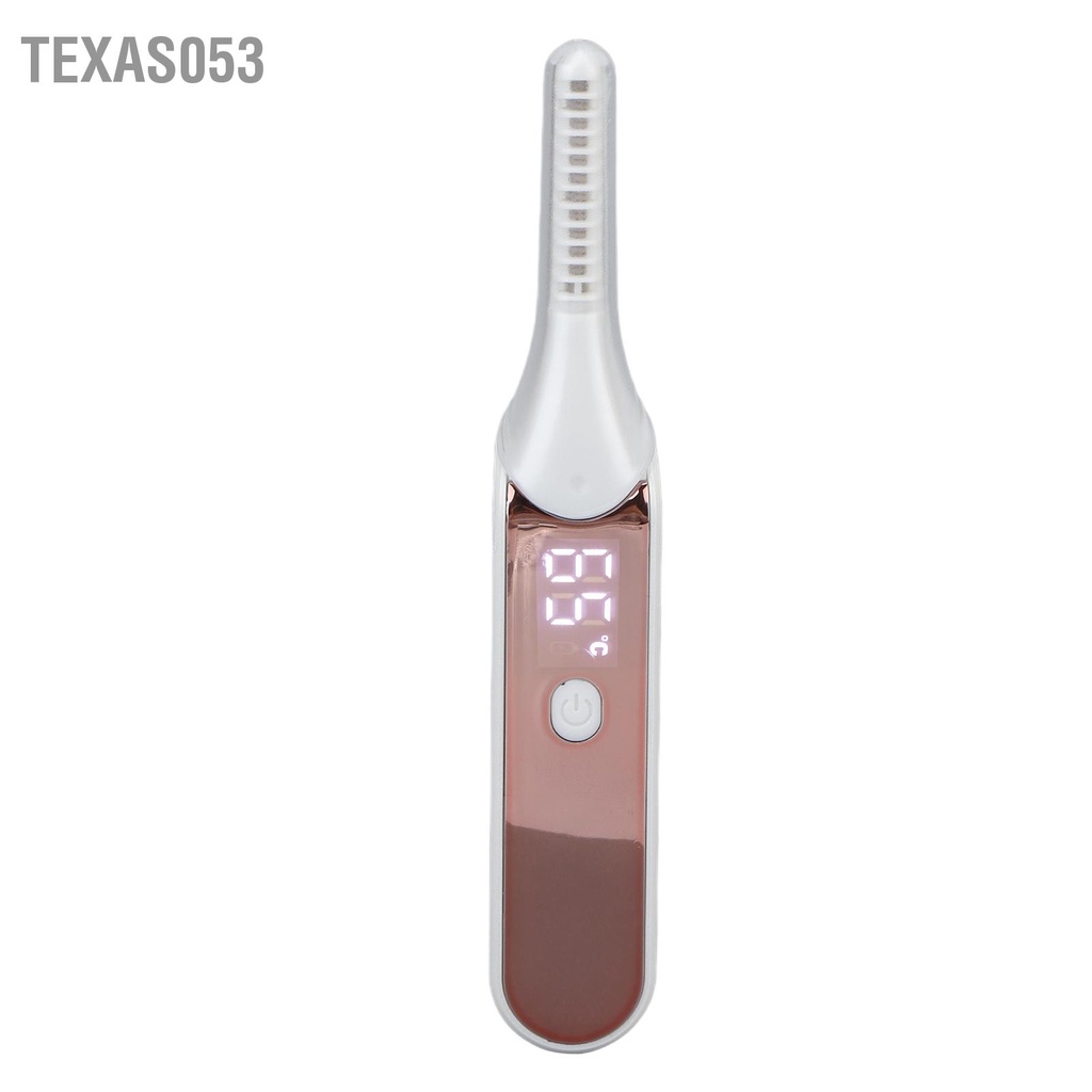 Texas053 Làm Nóng Bằng Điện Máy Uốn Mi Sạc USB Dụng Cụ Đẹp Mắt Trang Điểm Cho Nữ Bé Gái