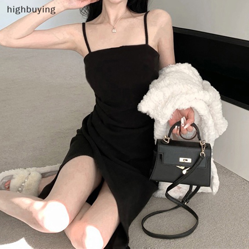 Hbvn Belle Đầm Không Tay Gấp Nếp Đơn Giản Đáng Yêu Phong Cách Đường Phố Hàn Quốc Hợp Thời Trang Cho Nữ