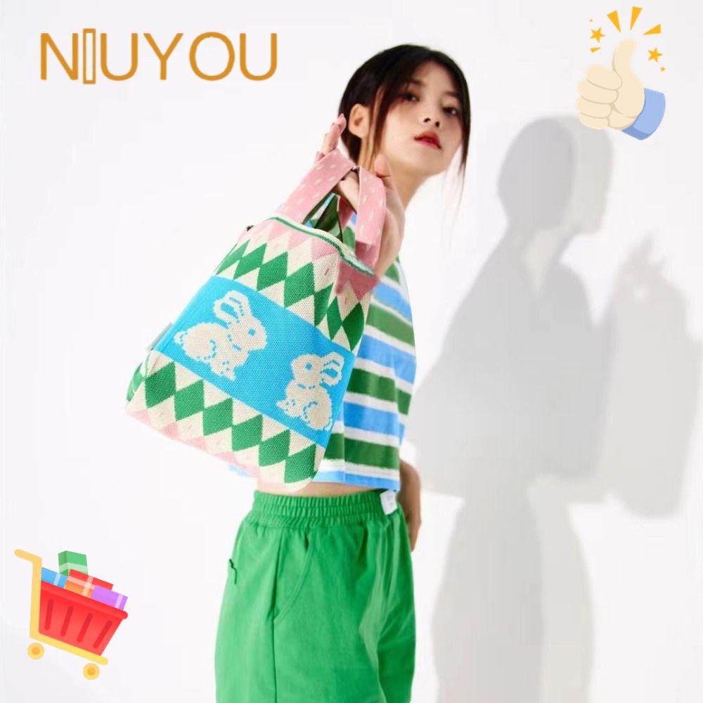 Túi Đeo Vai / Xách Tay Đan Len Thiết Kế Niche Độc Đáo Thời Trang Cho Nữ