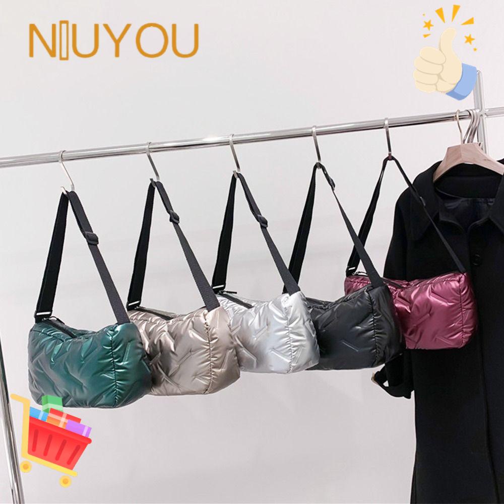 NIUYOU Túi Xách Đeo Vai Có Đệm Xốp Cotton Cho Nữ