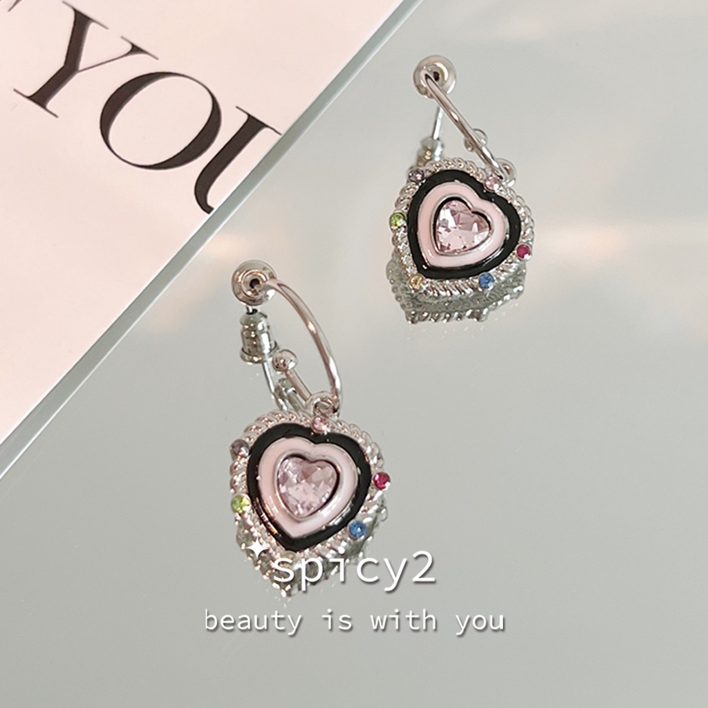 Khuyên Tai Kim Loại Hình Trái Tim Phong Cách Mới