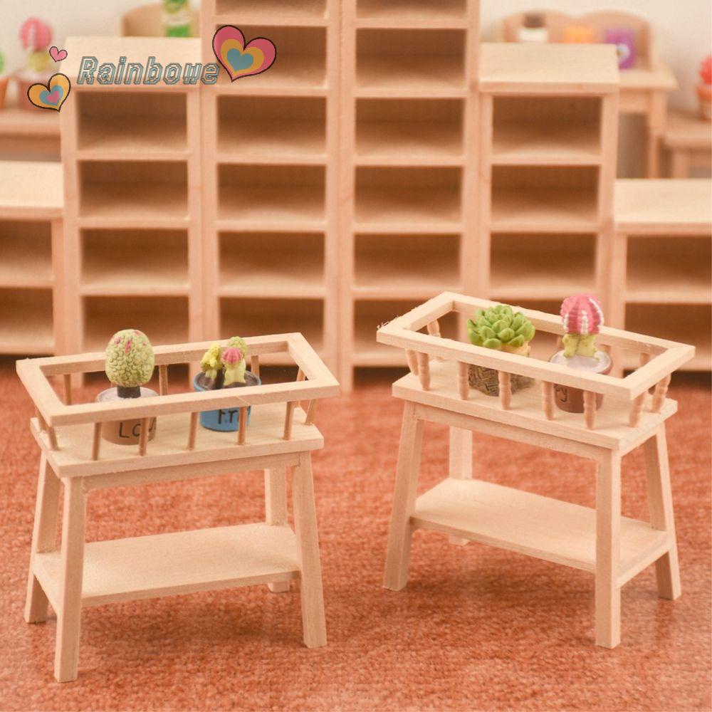 Giá Đỡ Hoa Bằng Gỗ Trang Trí Nhà Búp Bê 1 / 12