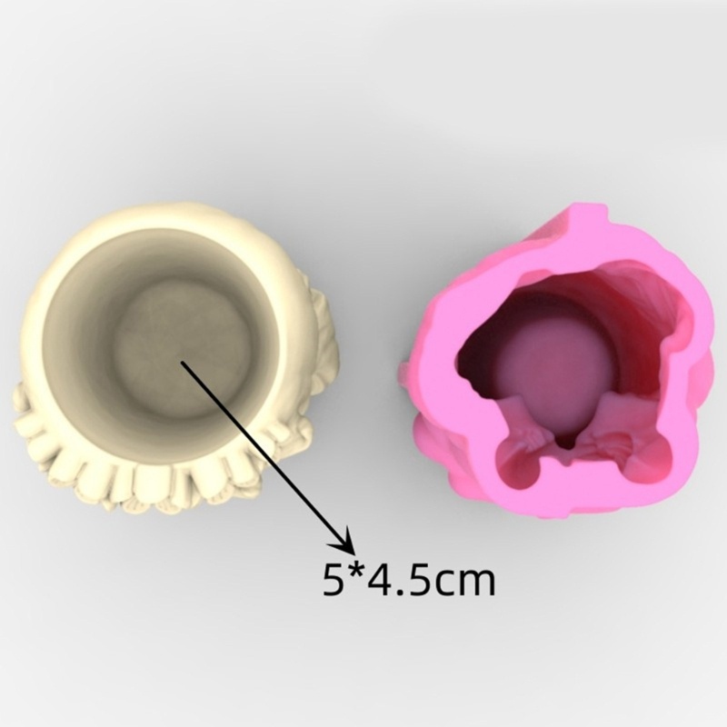Khuôn Silicone Làm Chậu Hoa Hình Thiên Thần / Cô Gái / Nến Epoxy Resin