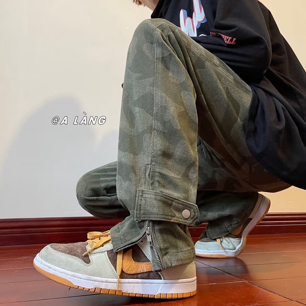 Quần Short Nam Họa Tiết Rằn Ri Phong Cách Retro