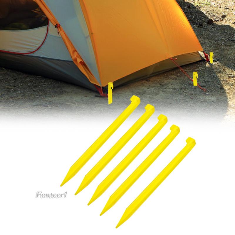 [Fenteer1] Set 5 Cọc Giăng Lều Cắm Trại Chống Gió Chịu Được Sức Nặng