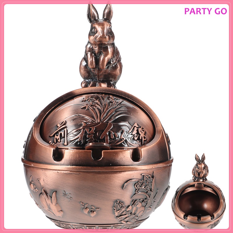 Gạt Tàn Thuốc Hình Cầu Bằng Hợp Kim Kẽm Phong Cách Vintage Trang Trí Văn Phòng / Trong Nhà / Ngoài Trời