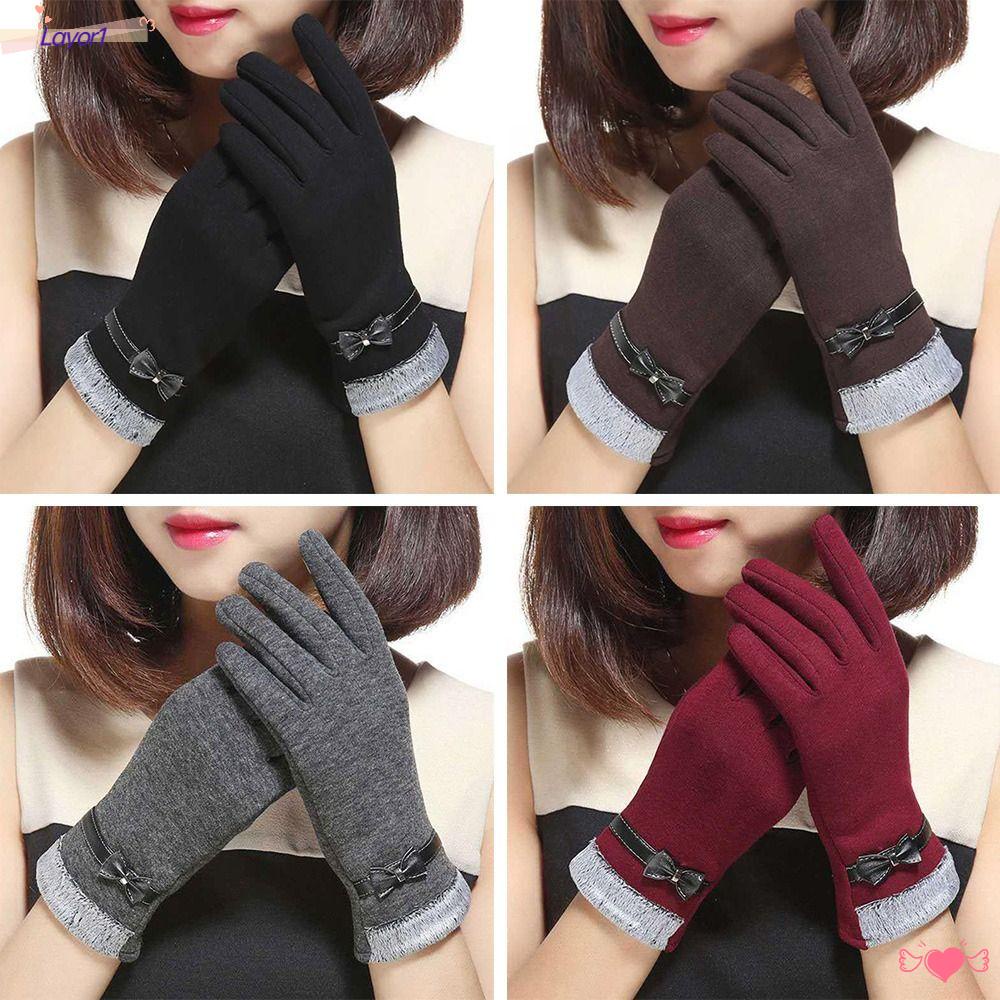 Găng Tay Trượt Tuyết Dày Chống Gió Cảm Ứng Chạm LAYOR1