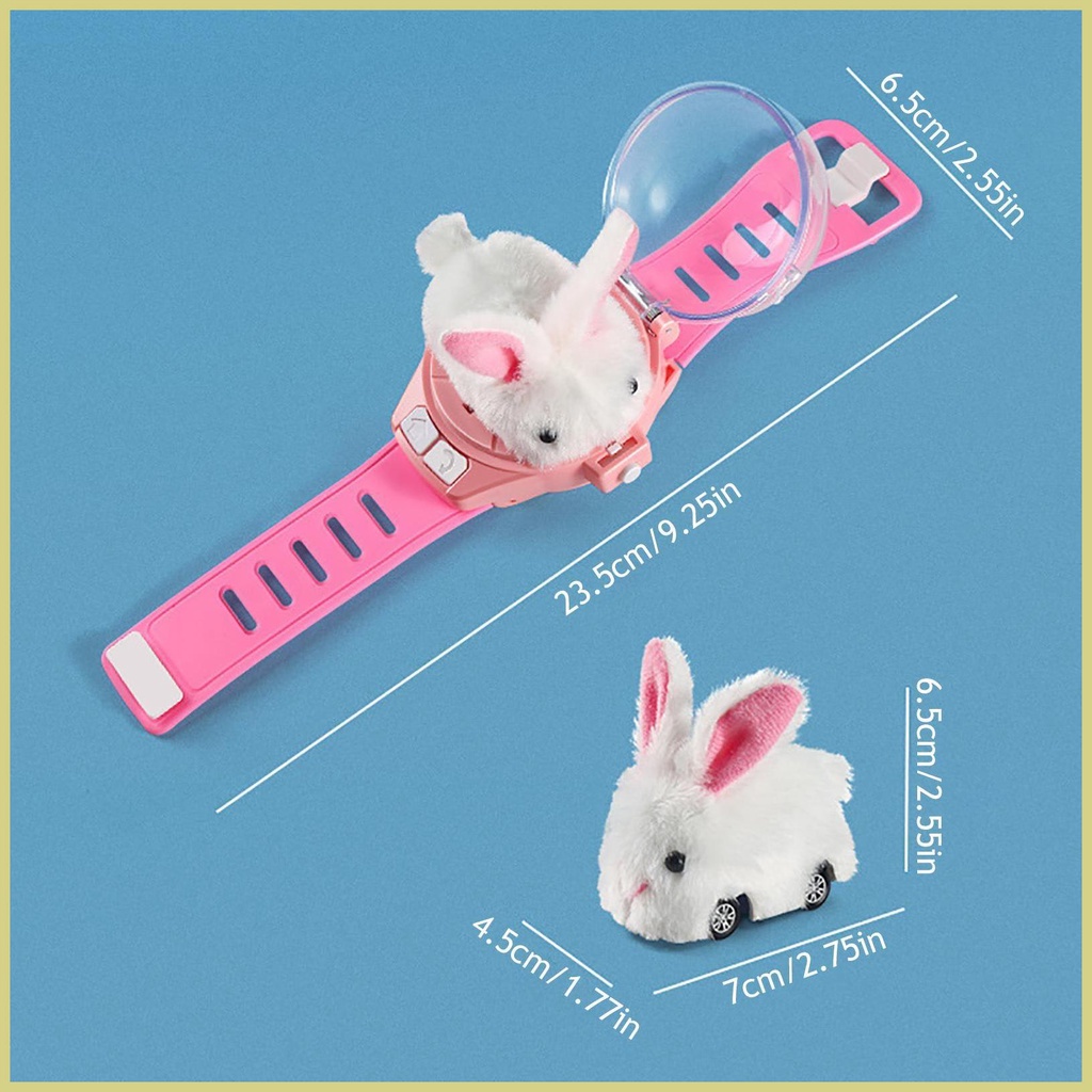 Đồng Hồ Đeo Tay Điện Tử Hình Xe Hơi Điều Khiển Từ Xa 2.4Ghz Sạc USB Hình Thỏ Bông Có Thể Tháo Rời Cho Trẻ Em