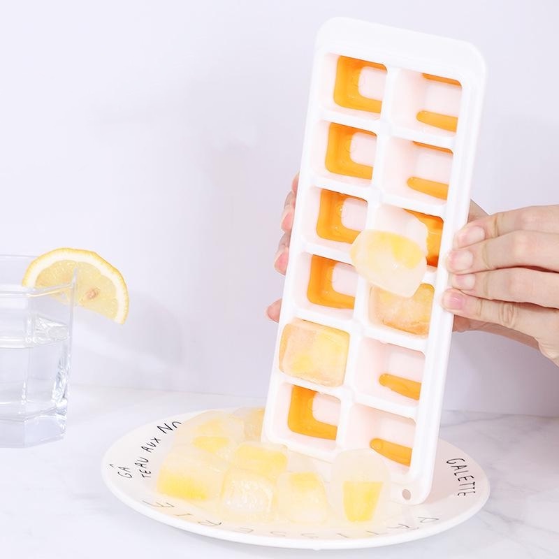 Khay Làm Đá 12 Ngăn Có Nắp Tháo Rời Dễ Dàng Xếp Chồng Lên Nhau Cho Cocktail