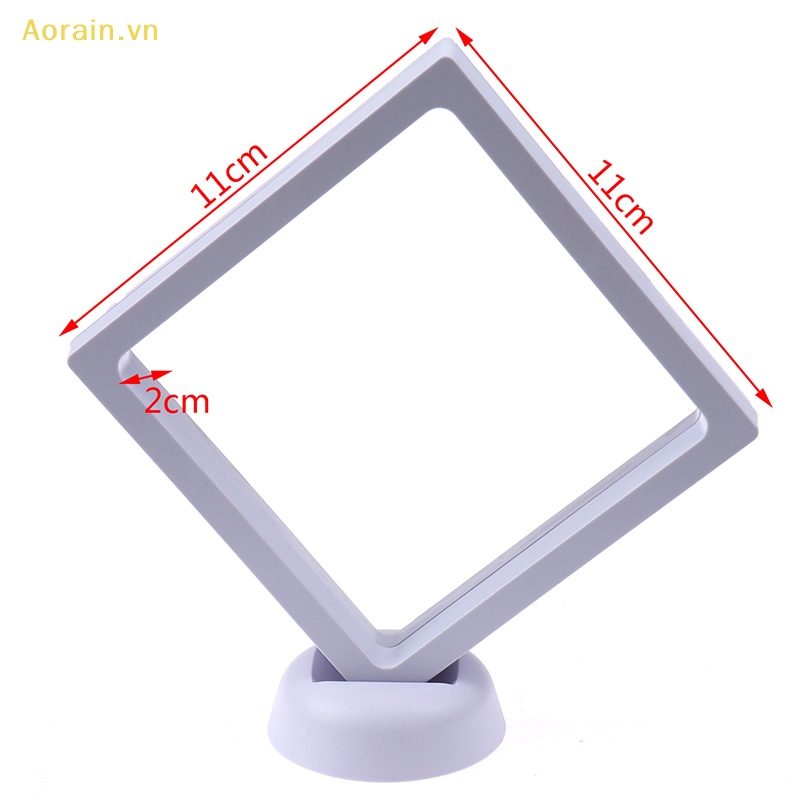 Khung Trưng Bày Trang Sức Hình Vuông 3D Kèm Giá Đỡ Tiện Lợi