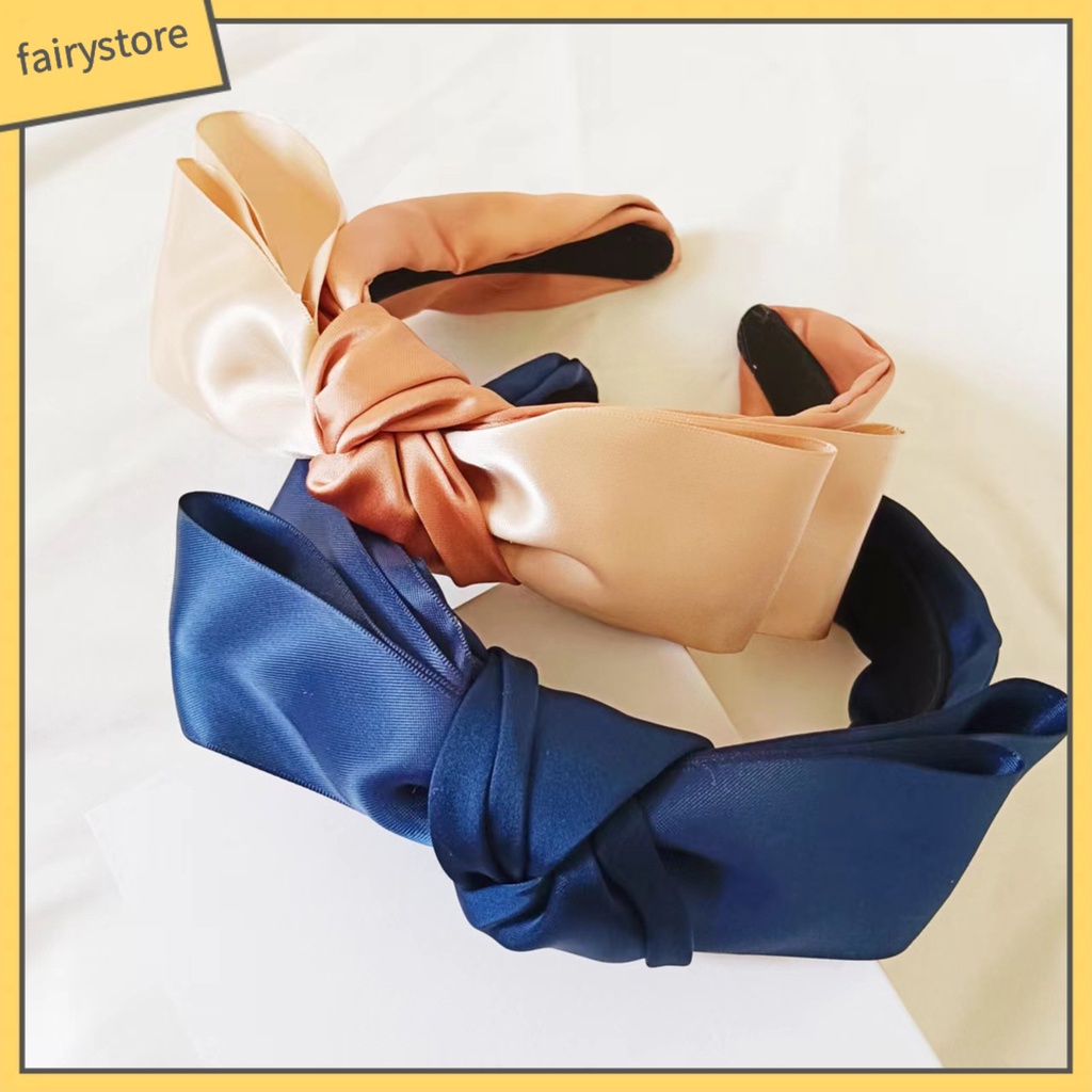 [FRO] Băng Đô Nơ Vải Satin Chống Vỡ Dễ Phối Đồ Thời Trang Đẹp Mắt Dành Cho Chụp Ảnh