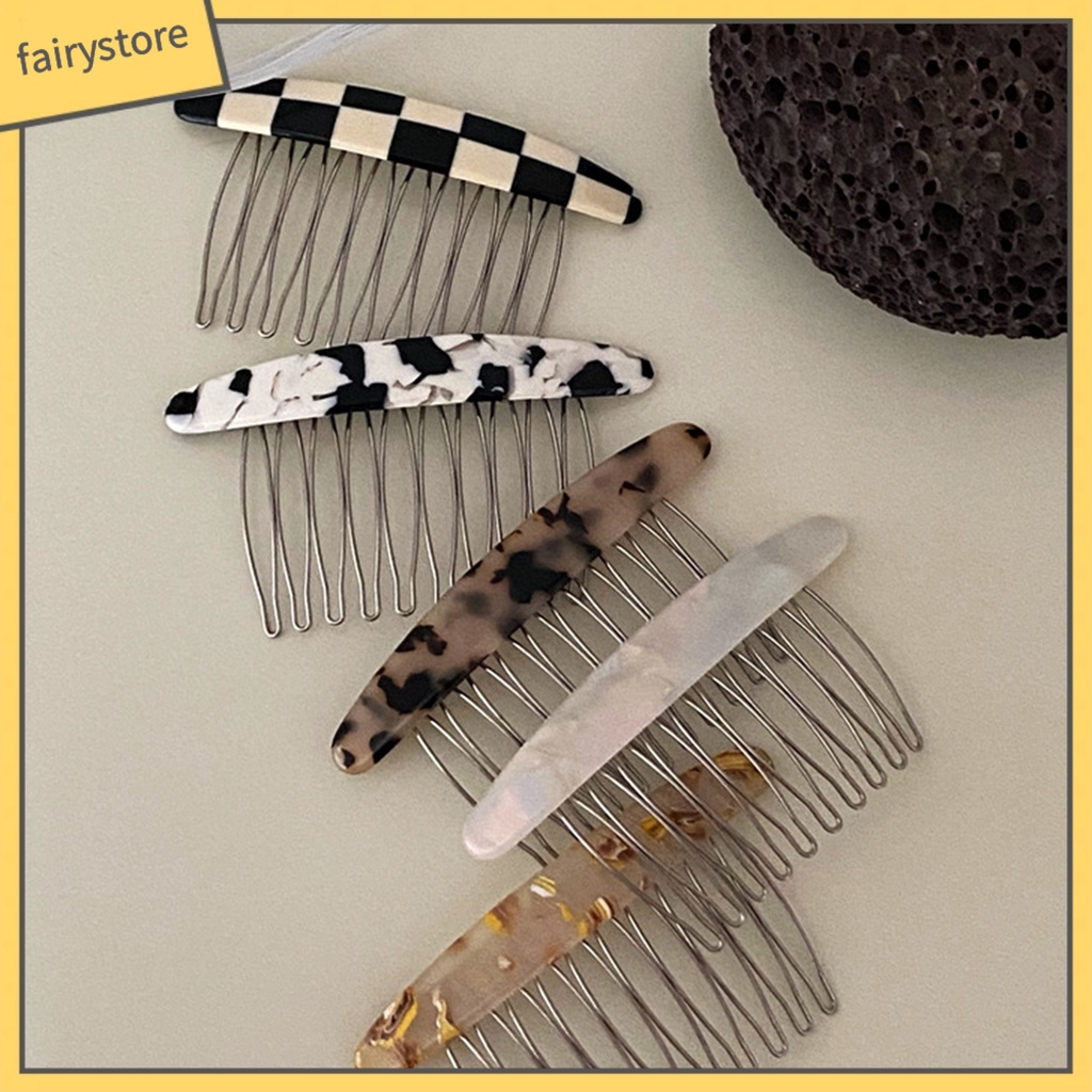 Băng Đô Cài Tóc Bằng Nhựa Họa Tiết Đá Hoa Cương Đơn Giản