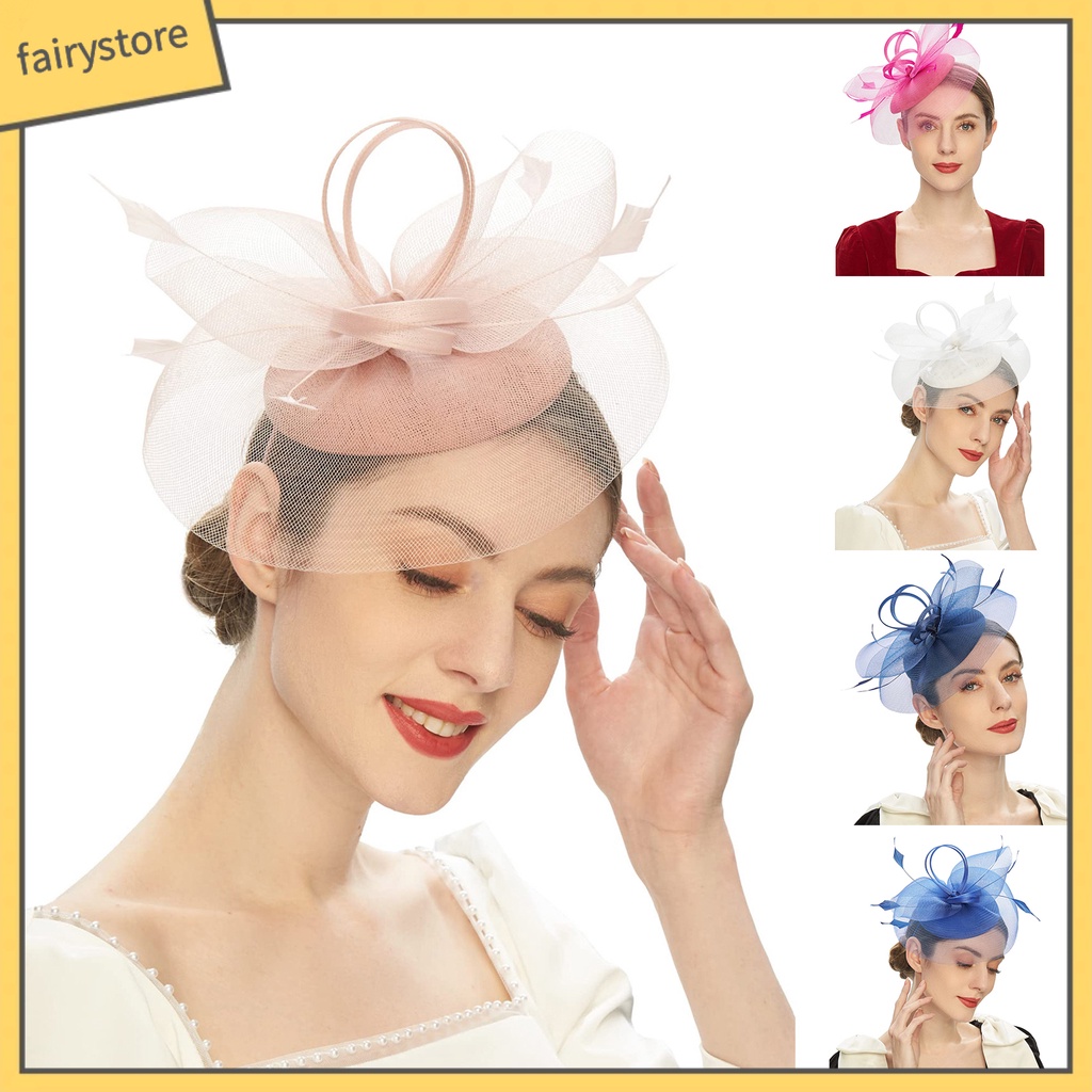 [FRO] Cài Tóc Đính Nơ Nhiều Màu Sắc Ngọt Ngào Phù Hợp Với Đám Cưới Cho Nữ