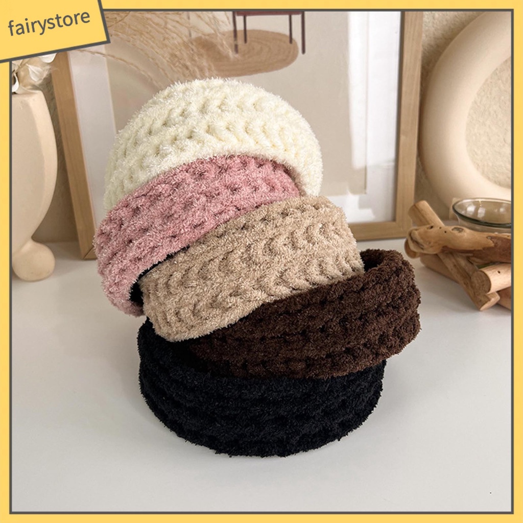 Băng Đô Cài Tóc Dệt Kim Màu Trơn Phong Cách Thời Trang Cho Nữ