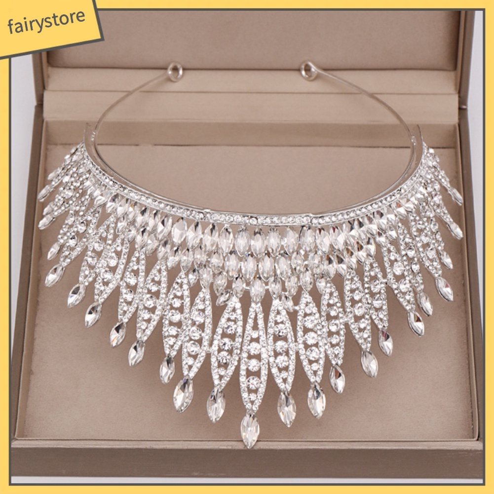 Băng Đô Cài Tóc Hình Vương Miện Đính Đá Sang Trọng Cho Nữ