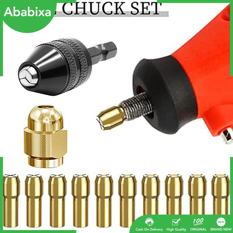 Bộ Ngàm Kẹp Mũi Khoan Điện Bằng Đồng Thau Cho Máy Mài Điện Xoay Được