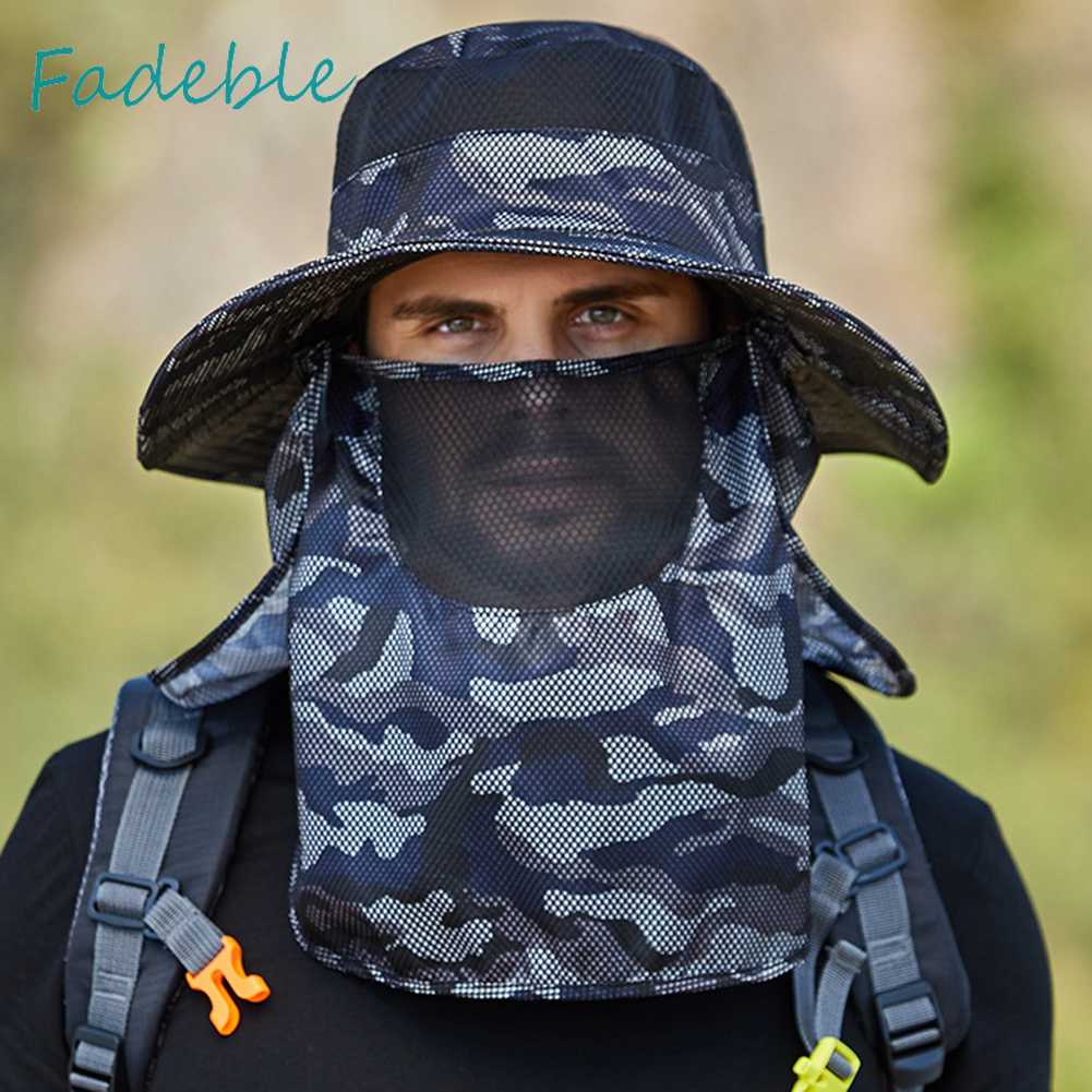 Mũ Polyester Chống Tia UV Bảo Vệ Khuôn Mặt Có Thể Điều Chỉnh Dành Cho Làm Vườn