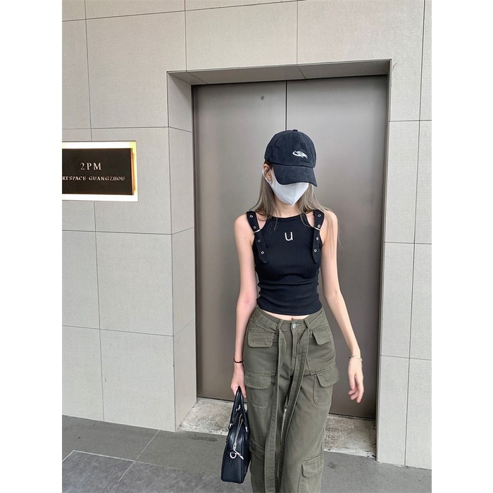 Áo Baby Tee Thun Croptop Nữ American Hot Girl Áo Hai Dây Ôm Dáng Phong Cách Desire Mới Mùa Hè Cho Nữ