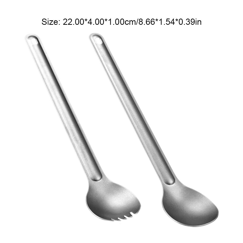 Bộ Dụng Cụ Muỗng Nĩa Siêu Nhẹ Tiện Dụng Mang Theo Du Lịch Dã Ngoại