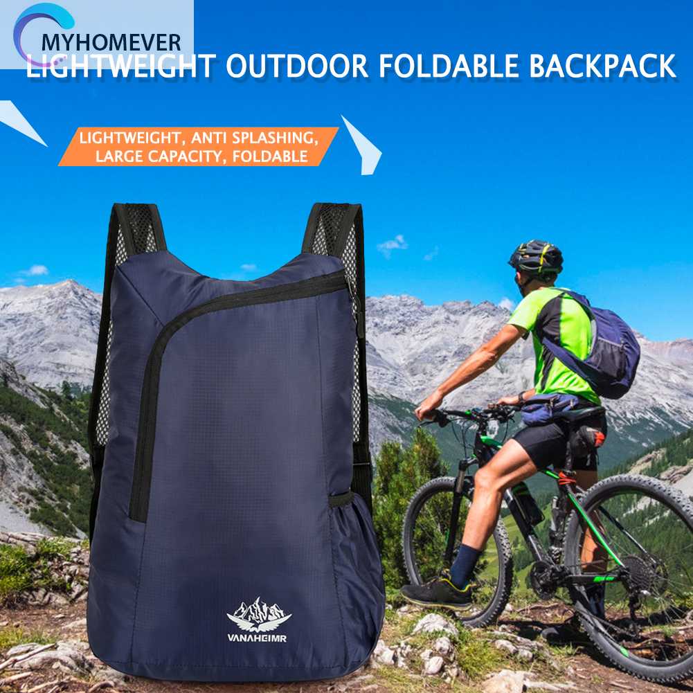 Ba Lô Nylon Sức Chứa Lớn Có Thể Gấp Gọn Tiện Dụng Cho Văn Phòng / Du