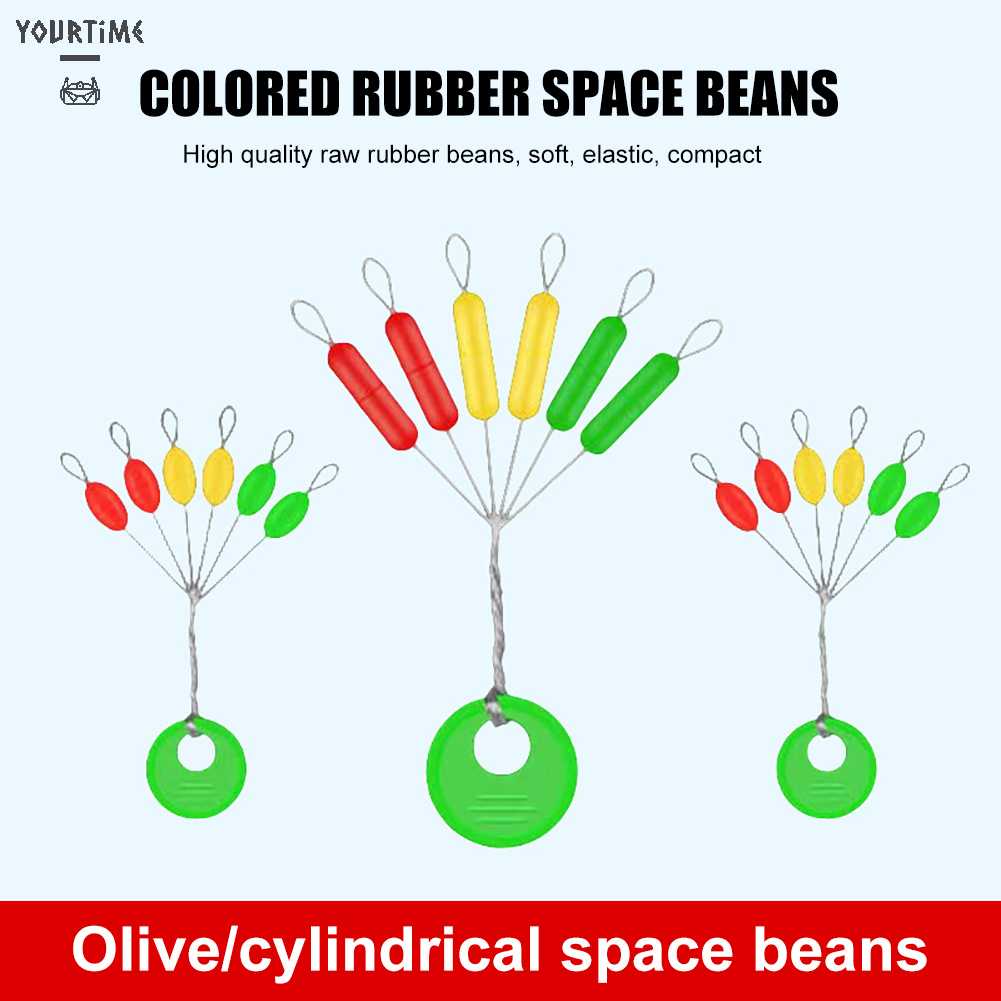 Set 10 / 60 Nút Chặn Dây Câu Hình Trụ Nhiều Màu Sắc