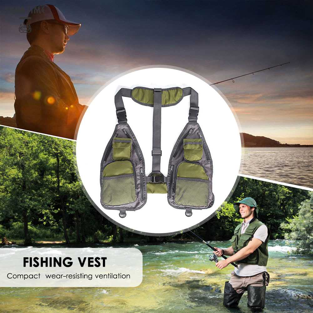 Áo Câu Cá Không Tay Bằng Vải Oxford 600D Thoáng Khí Trọng Lượng Nhẹ