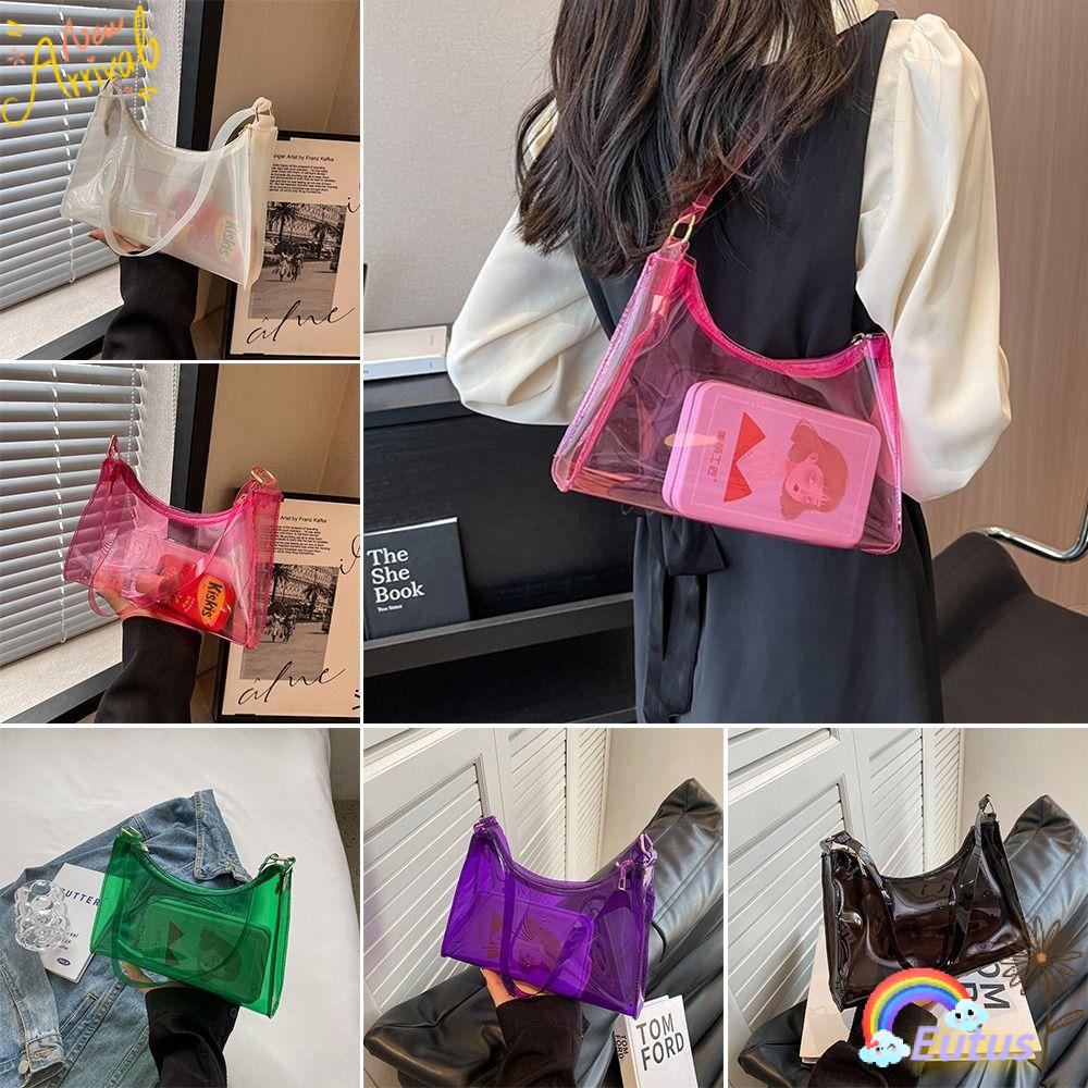 Túi Xách Đeo Vai Trong Suốt Thiết Kế Đơn Giản Cho Nữ