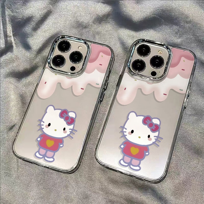 ✅Ốp Điện Thoại Mềm Chống Sốc Hình Mèo / Kem Cho Iphone 14pro 7iPhone12 8Plus max11 13KT 6TOI