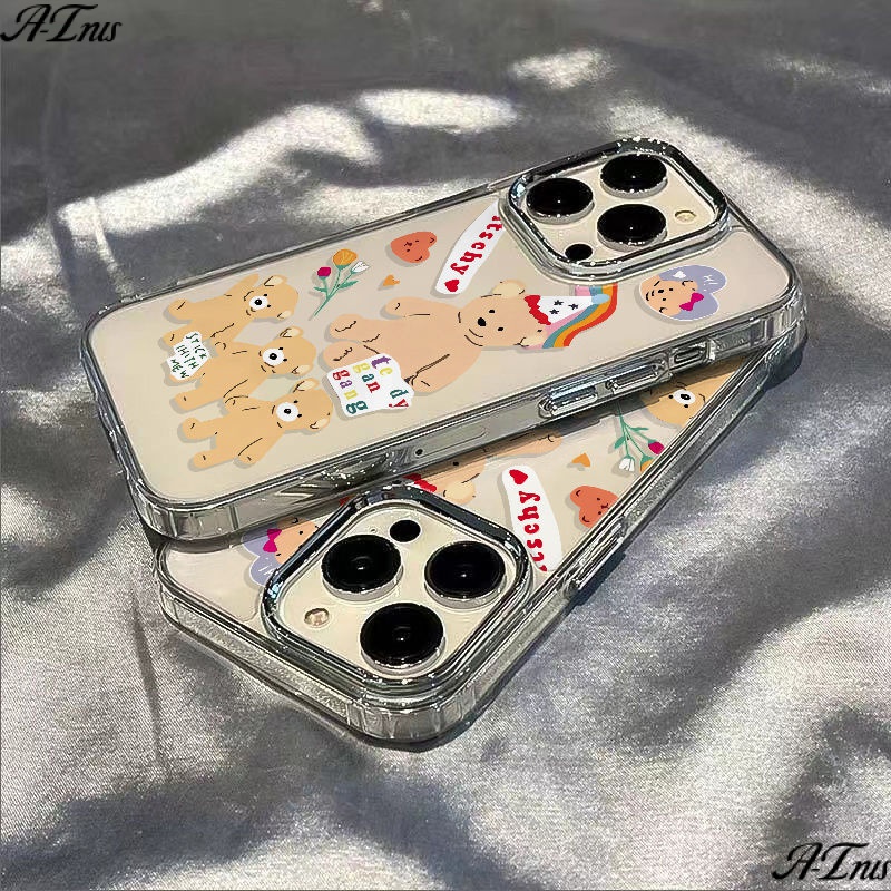 ✅Ốp Điện Thoại Mềm Chống Sốc Có Tay Cầm Hình Gấu Cho Apple iPhone1213 8 11plus max 14pro / 7