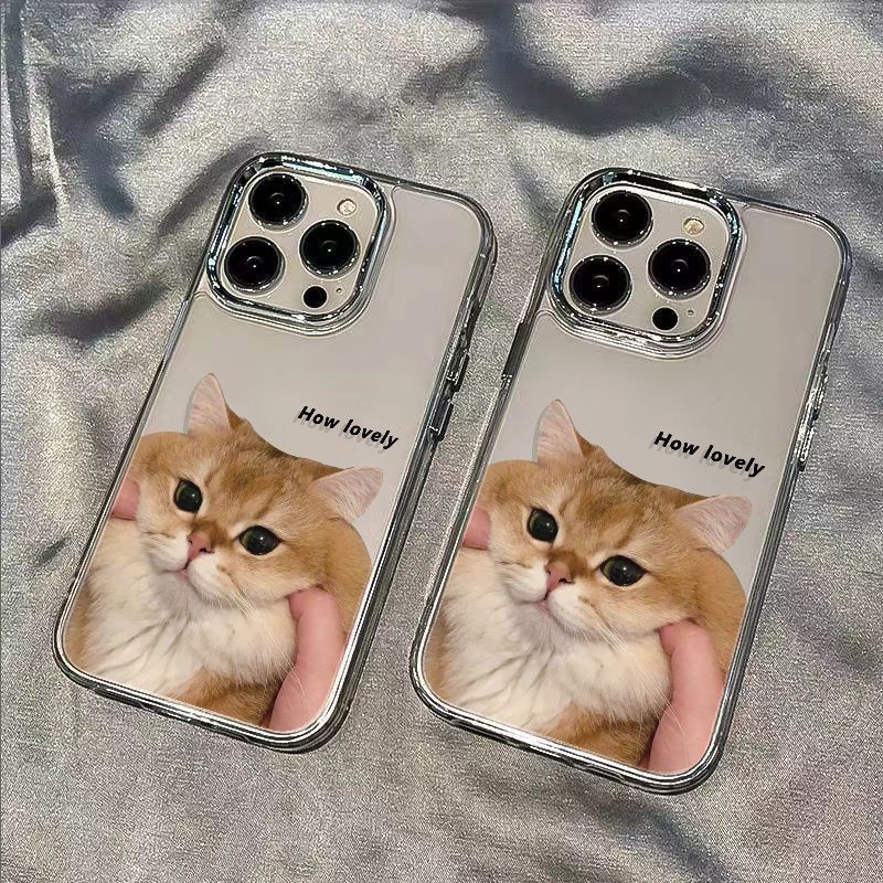 ✅Ốp Điện Thoại Mềm Chống Sốc In Hình Mèo Cho Iphone 8 12 11 7 14Pro Plus Max 13