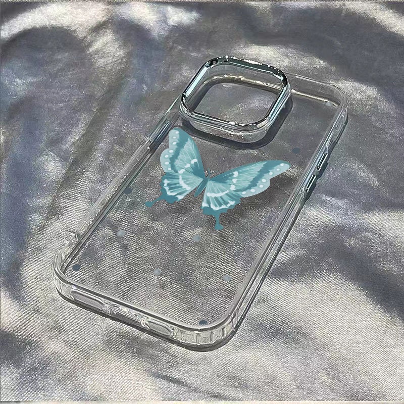 ✅Ốp Điện Thoại Dẻo Họa Tiết Bươm Bướm Đơn Giản Thời Trang Chống Sốc Cho Iphone12 Apple max7 13plus8 / 14pro11xs J2K9