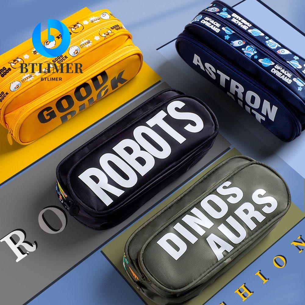 Túi Đựng Bút Chì Sức Chứa Lớn Họa Tiết Hoạt Hình Dễ Thương Ốp